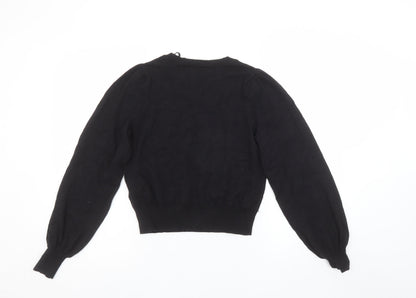 Womens UK Size XS Only Black Pullover Jumper