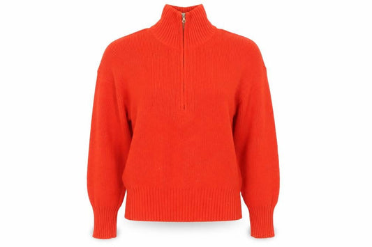 Womens UK Size L Uniqlo Red Full Zip Jumper