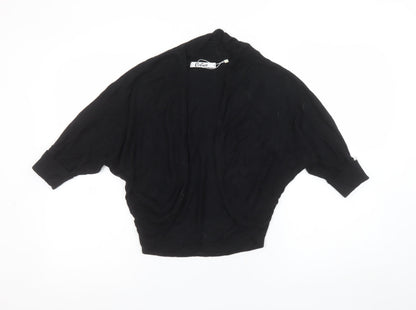 Womens UK Size M Calico Black Shrug Jumper