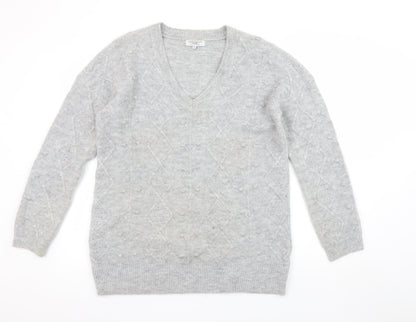 Womens UK Size S Cerulean by Blue Diamond Grey Pullover Jumper