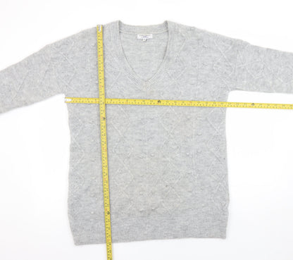 Womens UK Size S Cerulean by Blue Diamond Grey Pullover Jumper