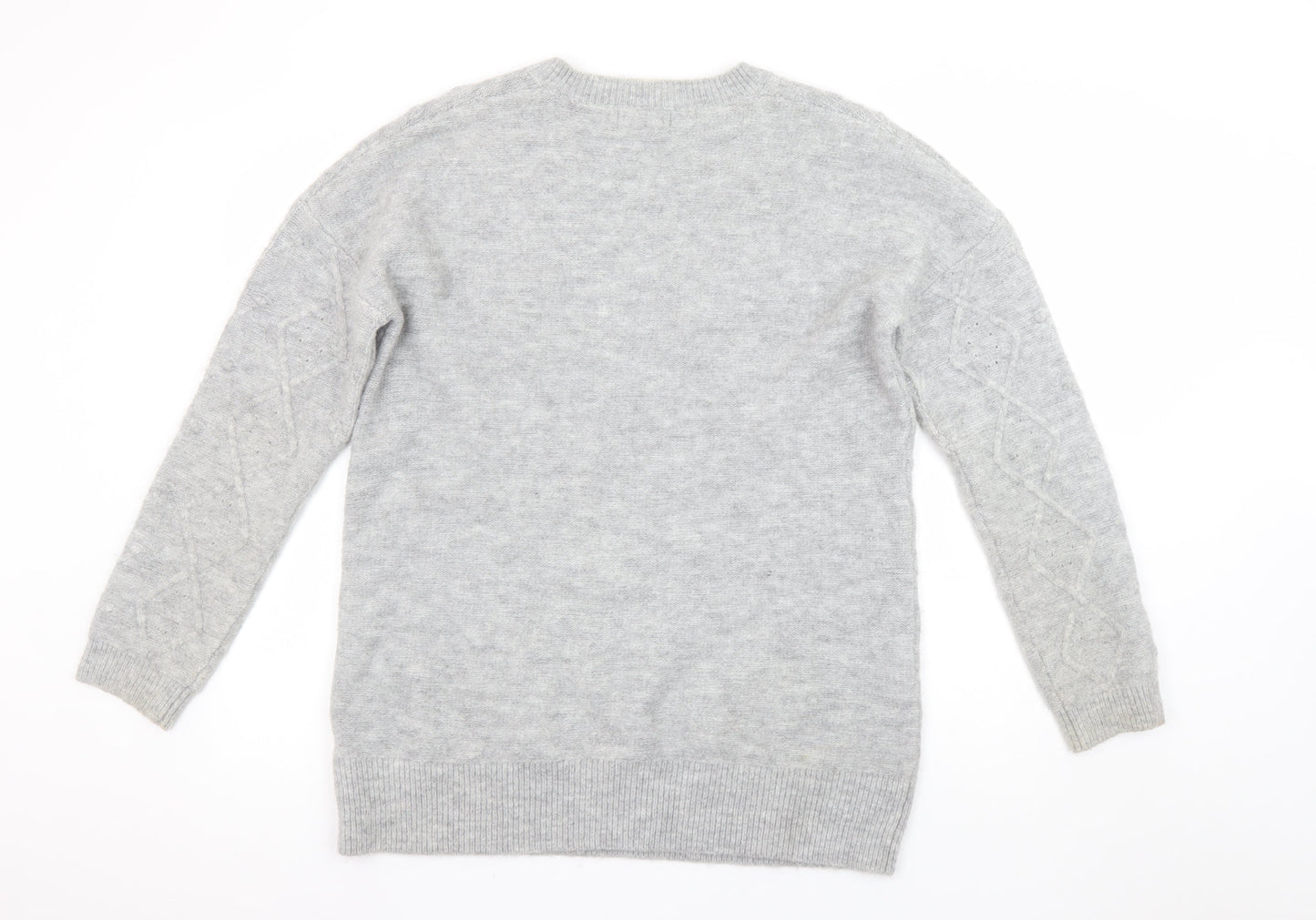 Womens UK Size S Cerulean by Blue Diamond Grey Pullover Jumper