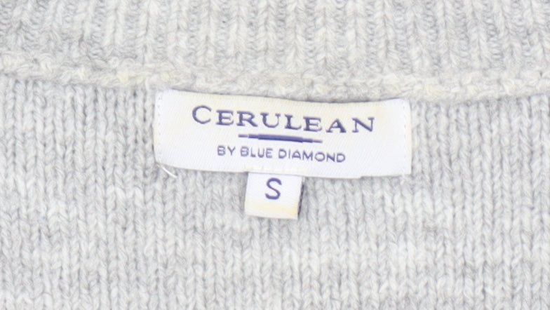 Womens UK Size S Cerulean by Blue Diamond Grey Pullover Jumper