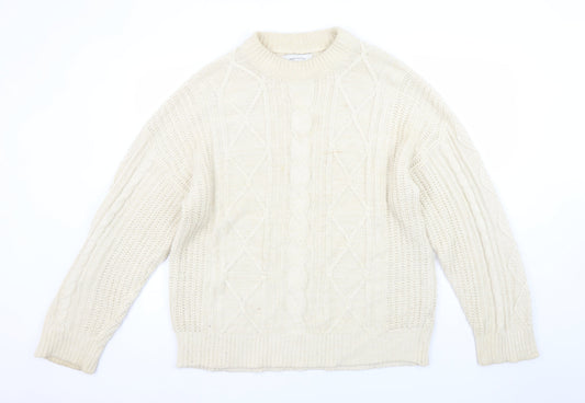 Womens UK Size M Urban Outfitters Ivory Pullover Jumper