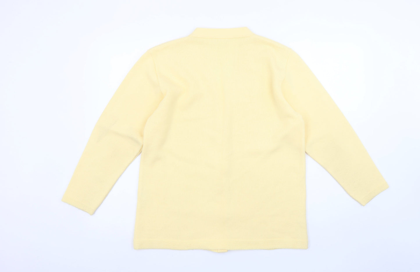 Womens UK Size ML Jennifer Yellow Cardigan Jumper