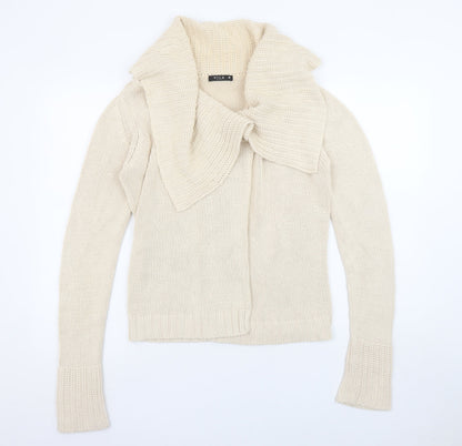 Womens UK Size M VILA Beige Cardigan Jumper
