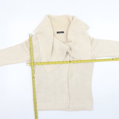 Womens UK Size M VILA Beige Cardigan Jumper
