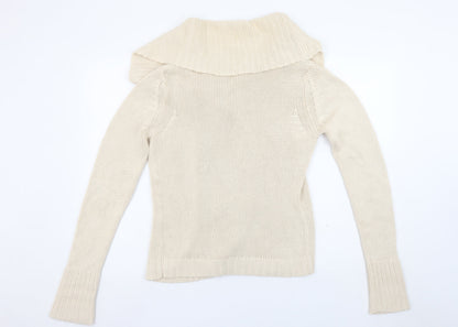 Womens UK Size M VILA Beige Cardigan Jumper