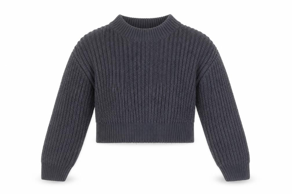 Girls UK Size 9 Years New Look Grey Pullover Jumper