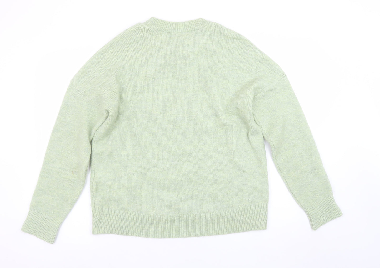 Womens UK Size S Peacocks Green Pullover Jumper