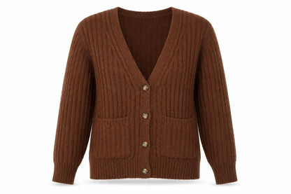 Womens UK Size XS Jessica Simpson Brown Cardigan Jumper