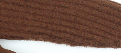 Jessica Simpson Women Brown Chunky-Knit Wool Blend Cardigan XS