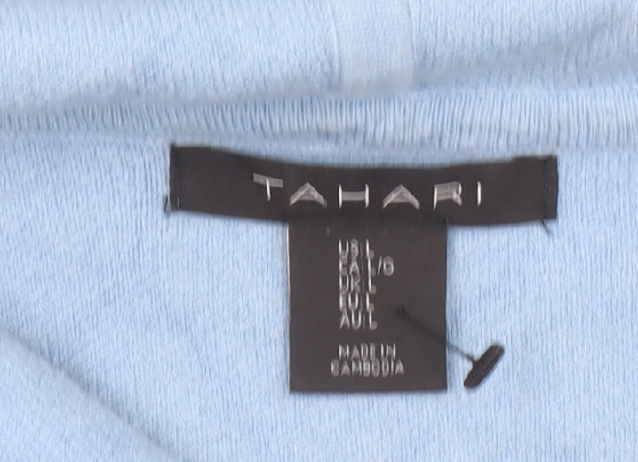 Womens UK Size L Tahari Blue Pullover Jumper