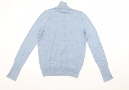 Womens UK Size S Zara Blue Pullover Jumper