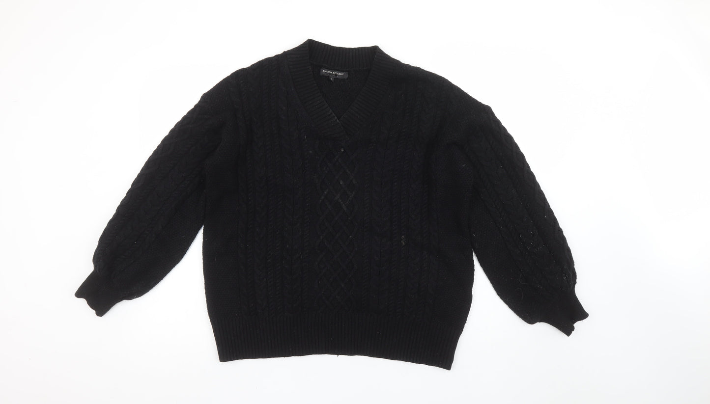 Womens UK Size L Banana Republic Black Pullover Jumper