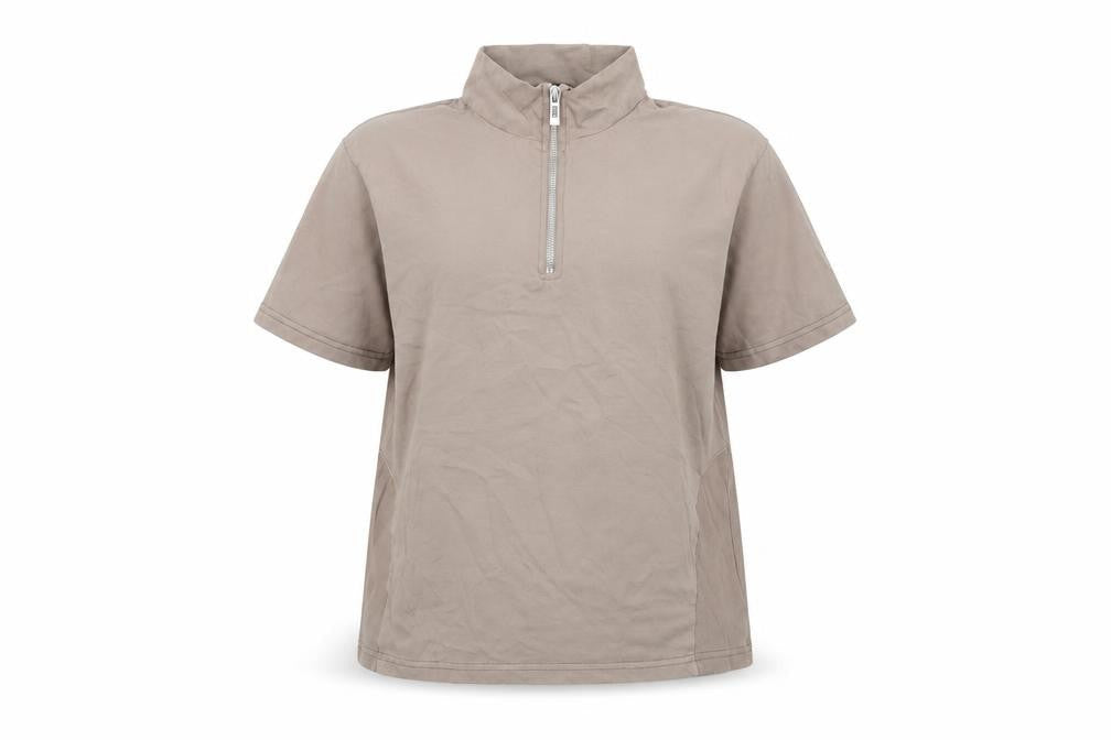 Womens UK Size XL PRETTYLITTLETHING Beige Basic Polo