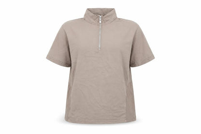 Womens UK Size XL PRETTYLITTLETHING Beige Basic Polo