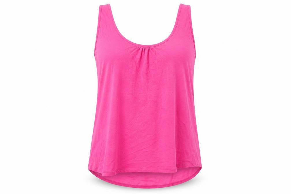Womens UK Size L Express Pink Basic Tank