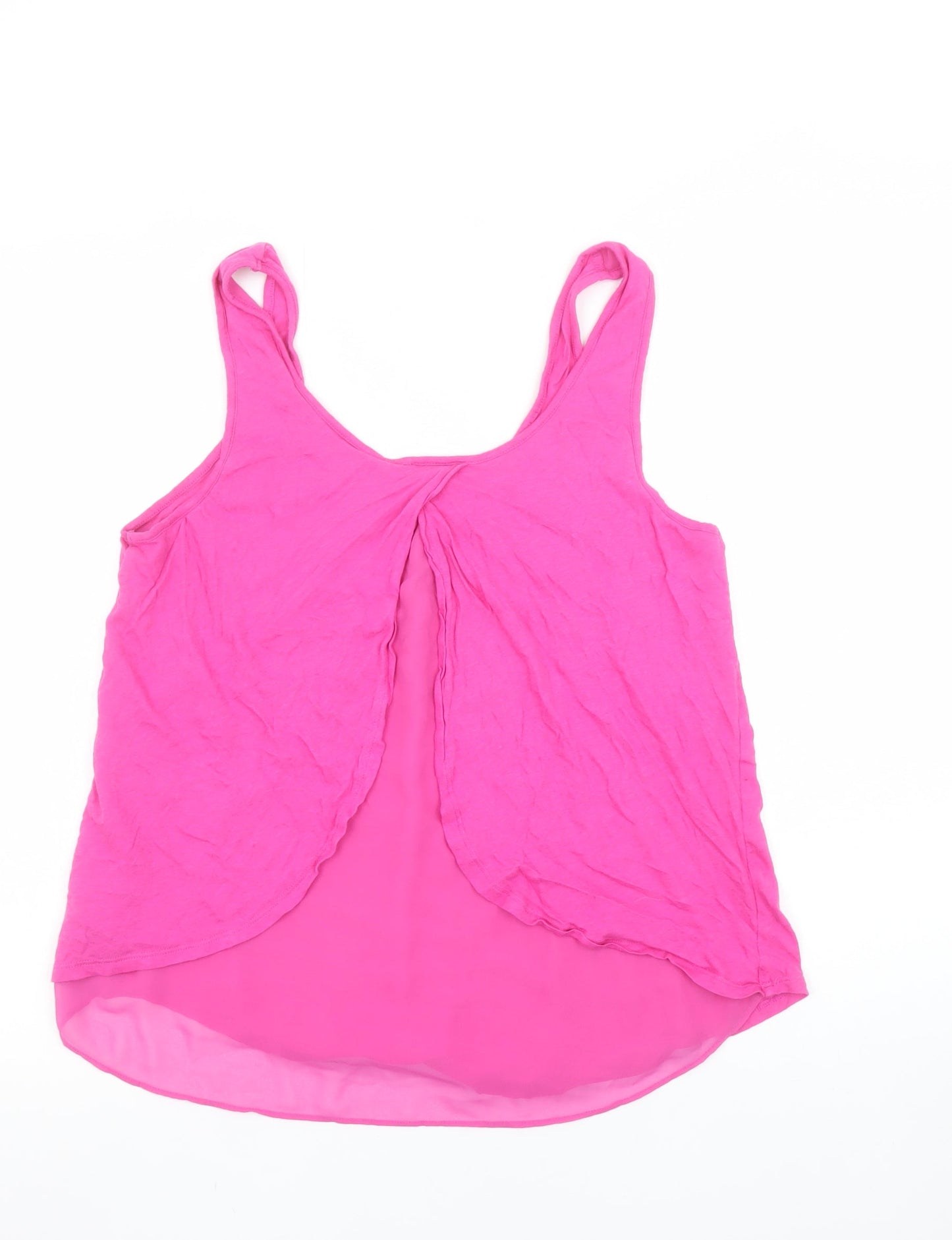 Womens UK Size L Express Pink Basic Tank