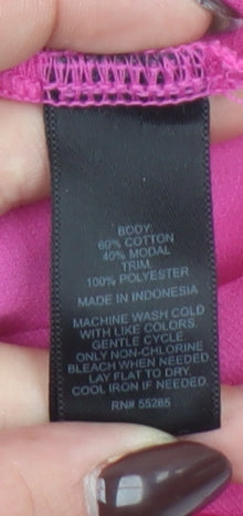 Womens UK Size L Express Pink Basic Tank