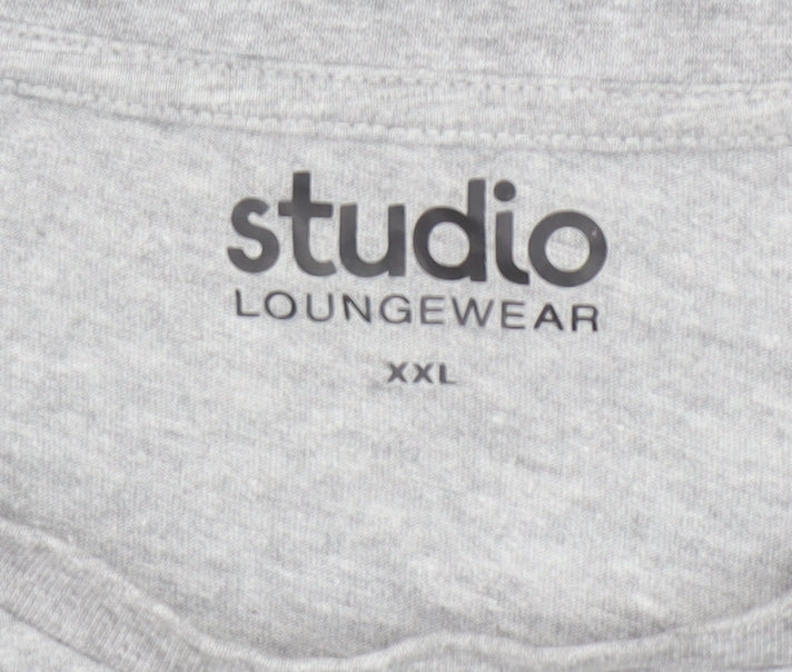 Mens UK Size 2XL Studio Grey  T-Shirt