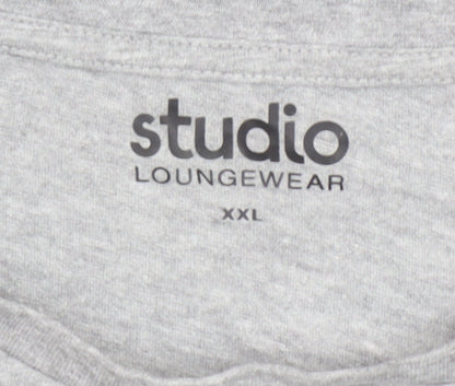 Mens UK Size 2XL Studio Grey  T-Shirt