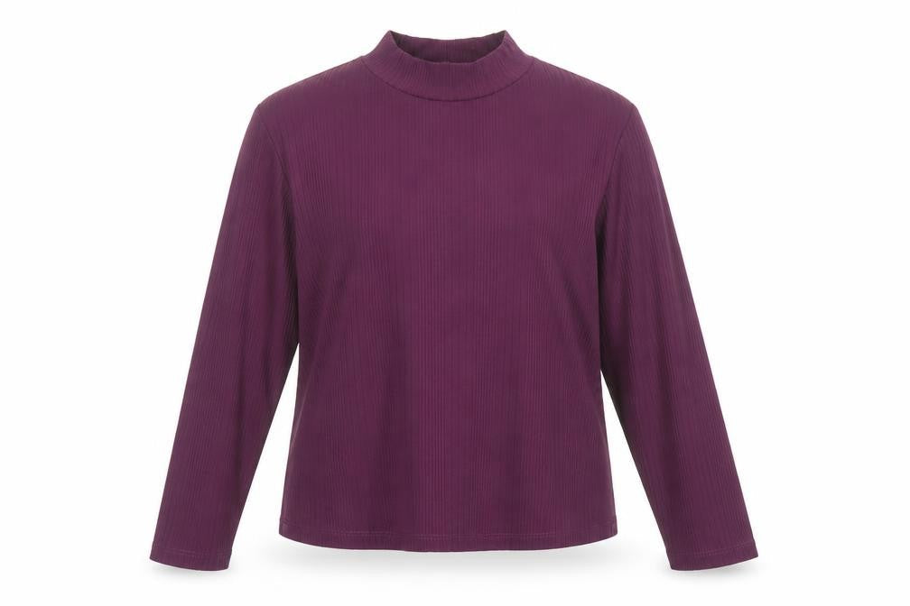 Womens UK Size XL Max Purple Basic T-Shirt