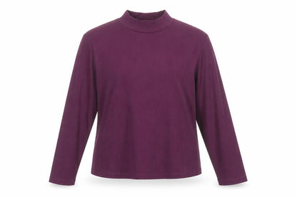 Womens UK Size XL Max Purple Basic T-Shirt