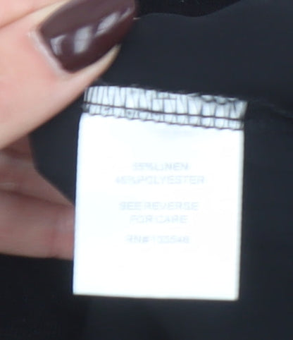 Womens UK Size L Crosby Black Basic Tank