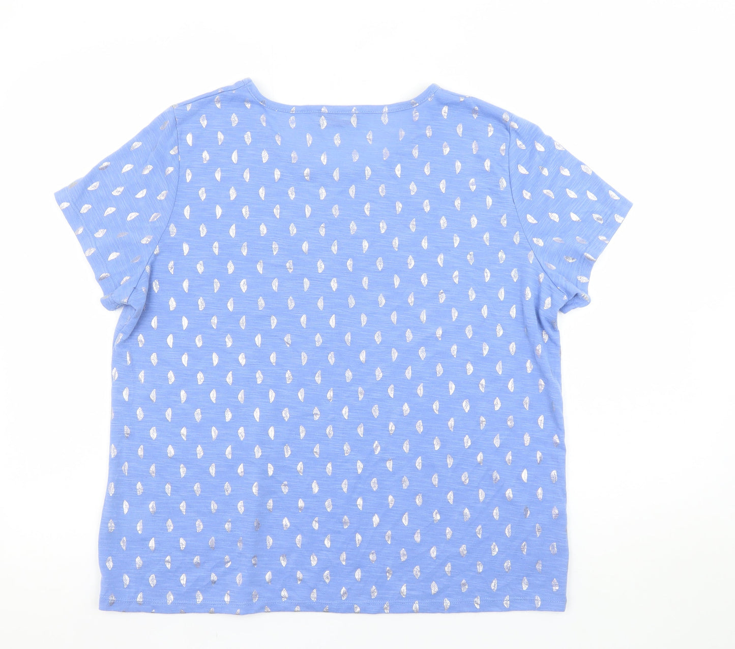 Womens UK Size XL Anna Rose Blue Basic T-Shirt