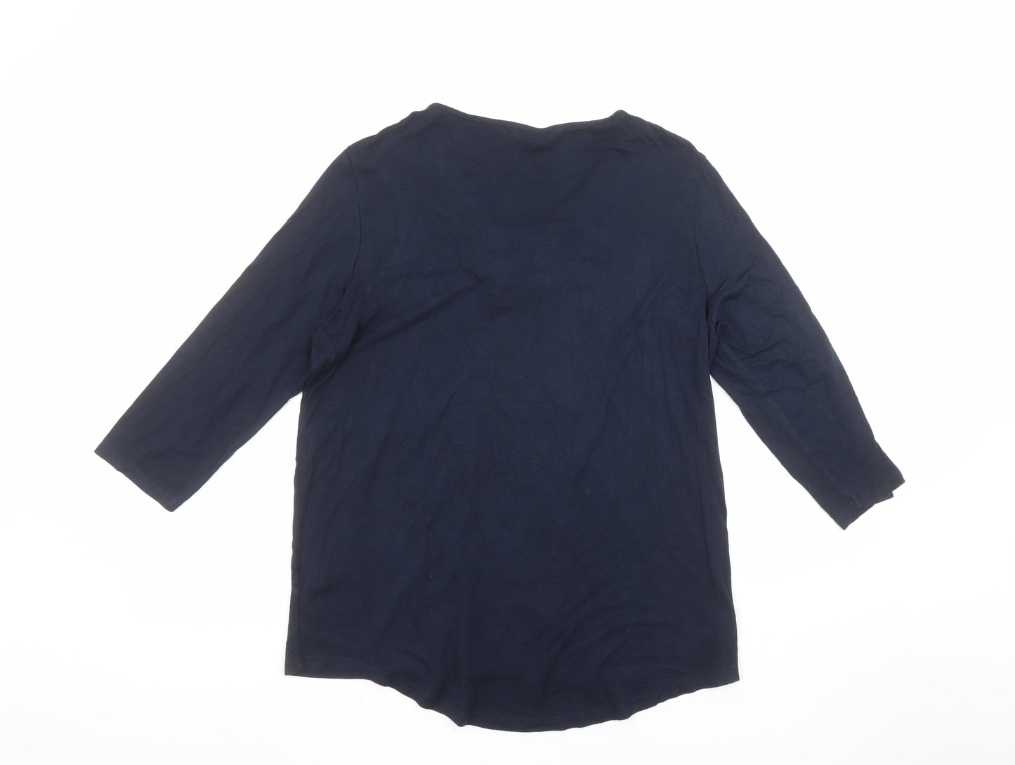 Womens UK Size 14 F&F Blue Tunic Blouse