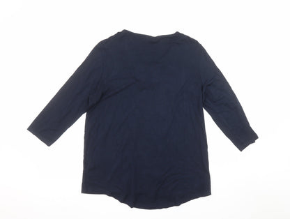 Womens UK Size 14 F&F Blue Tunic Blouse