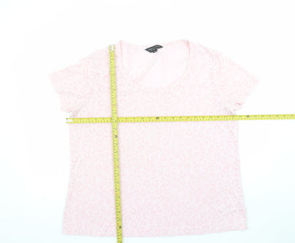 Womens UK Size 18 Dorothy Perkins Pink Basic T-Shirt