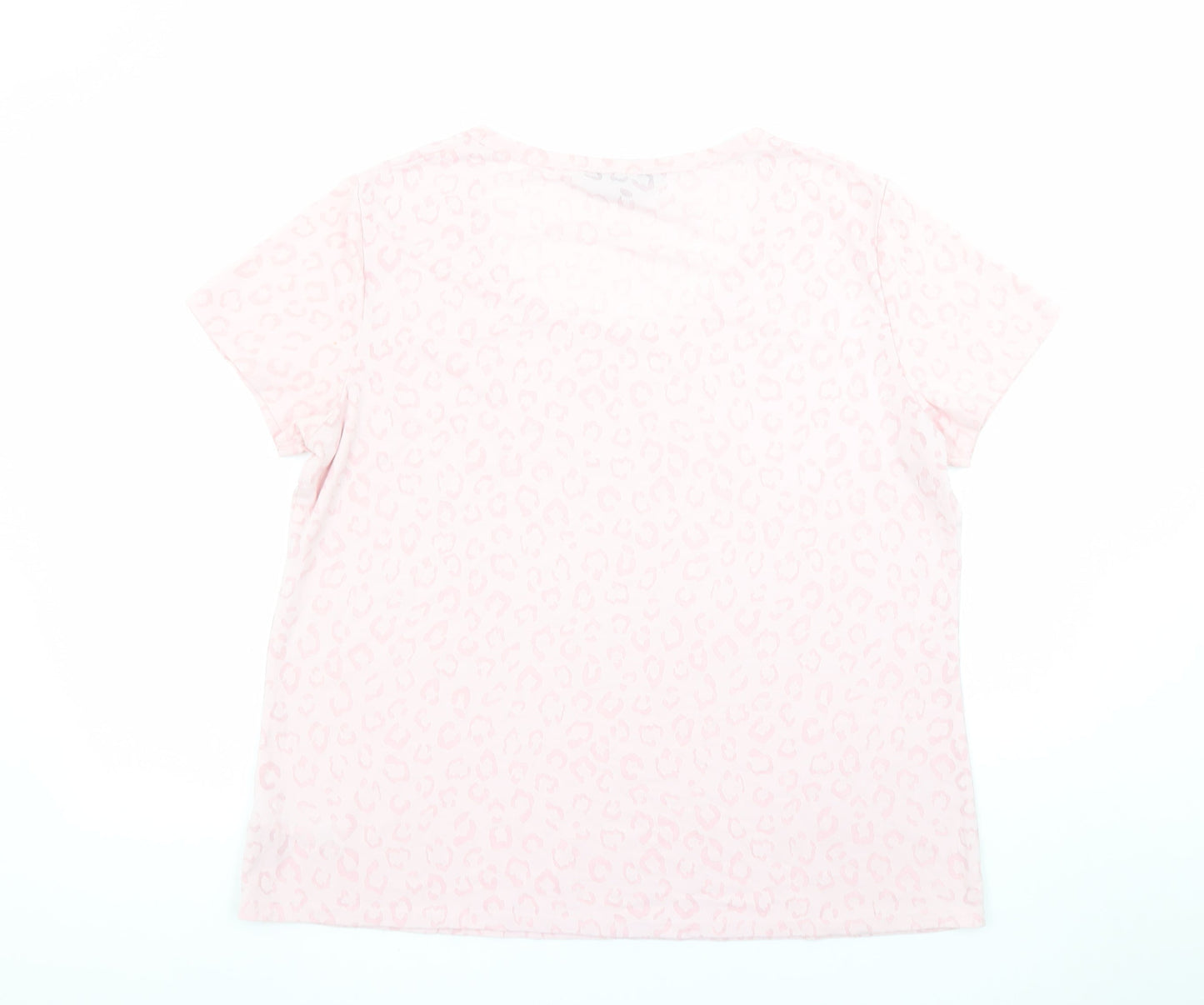 Womens UK Size 18 Dorothy Perkins Pink Basic T-Shirt