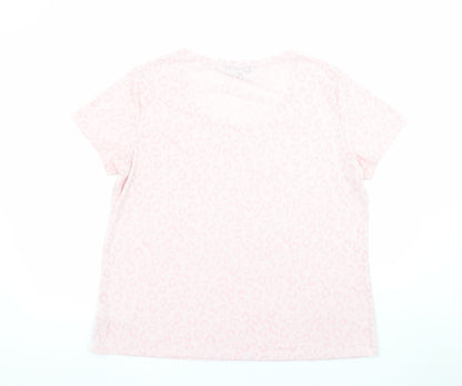 Womens UK Size 18 Dorothy Perkins Pink Basic T-Shirt