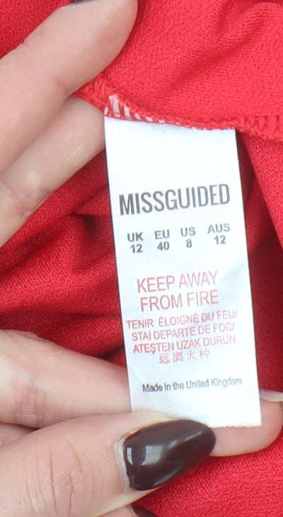 Womens UK Size 12 Missguided Bodycon Dress
