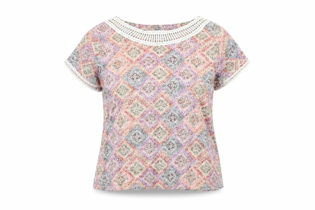 Womens UK Size 16 Marks and Spencer Multicoloured Basic T-Shirt