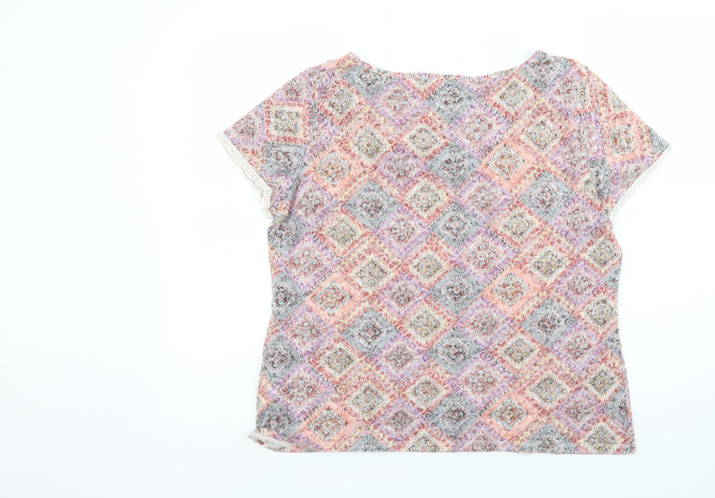 Womens UK Size 16 Marks and Spencer Multicoloured Basic T-Shirt