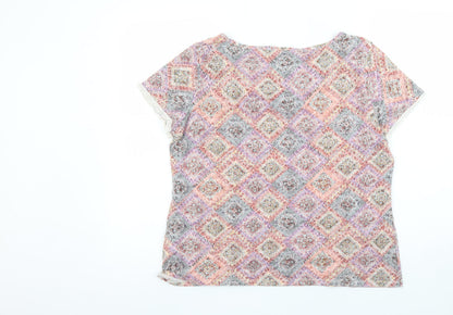 Womens UK Size 16 Marks and Spencer Multicoloured Basic T-Shirt