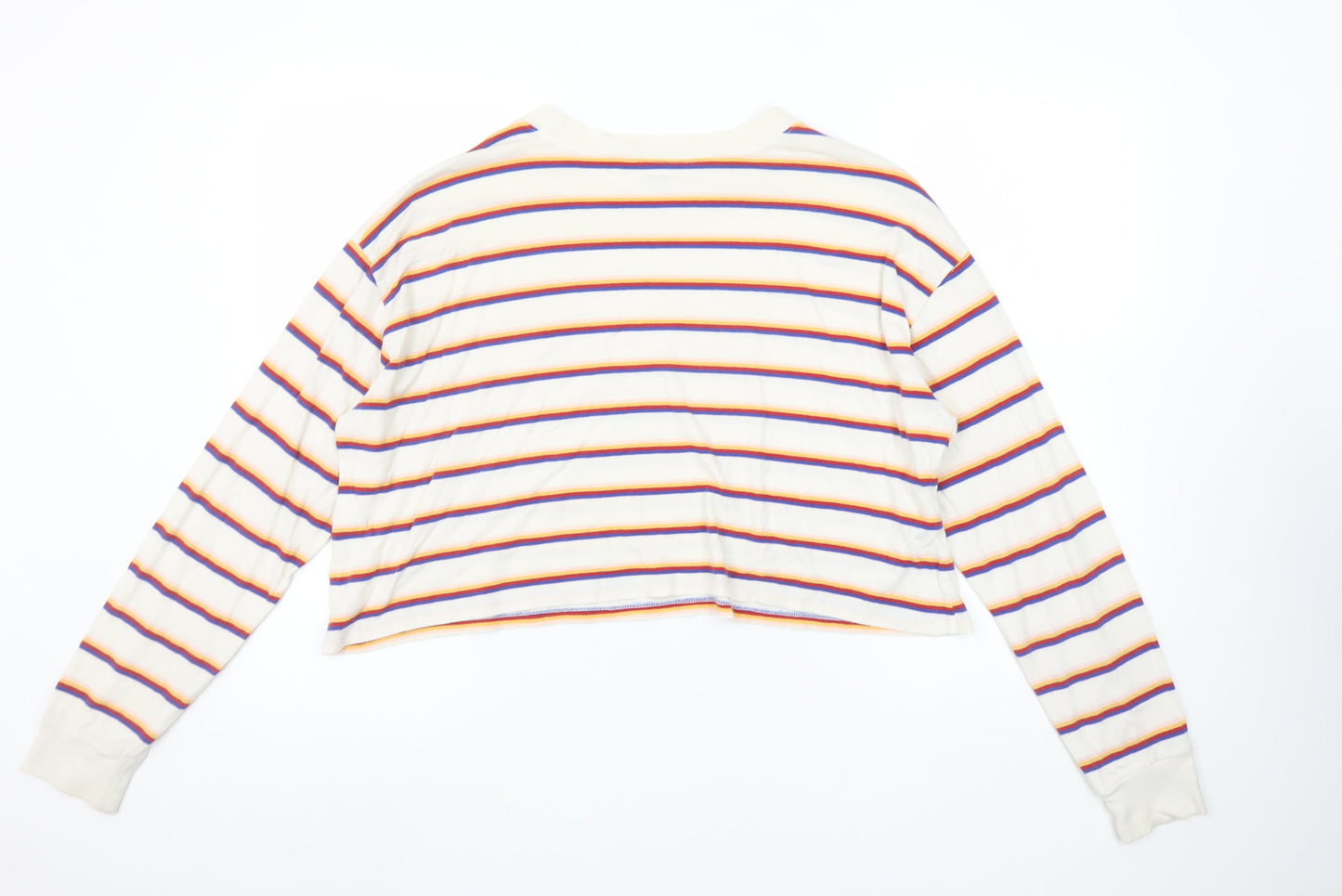 Womens UK Size S Hollister Multicoloured Cropped T-Shirt