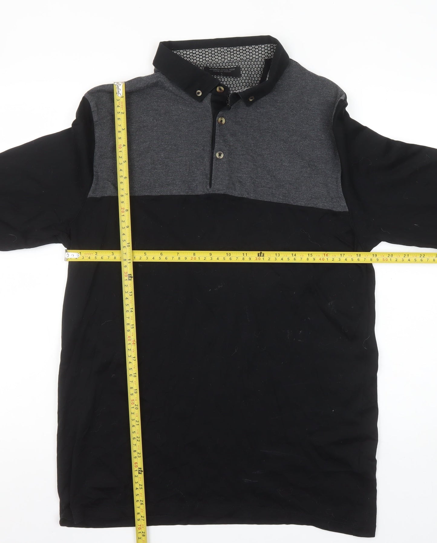 Mens UK Size L Authentic Casual Wear 100% Cotton Polo Shirt