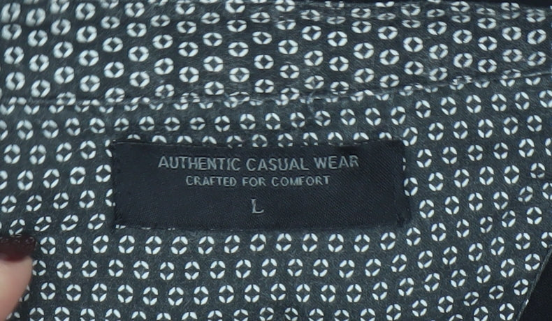 Mens UK Size L Authentic Casual Wear 100% Cotton Polo Shirt