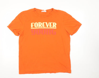 Mens UK Size XL Giordano Orange  T-Shirt