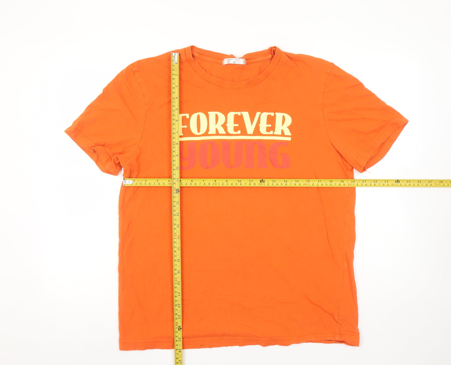 Mens UK Size XL Giordano Orange  T-Shirt