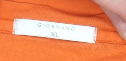 Mens UK Size XL Giordano Orange  T-Shirt