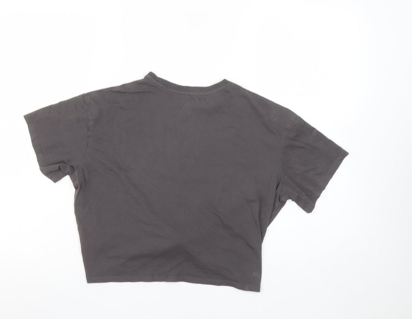 Girls UK Size 13-14 Years H&M Grey Cropped T-Shirt
