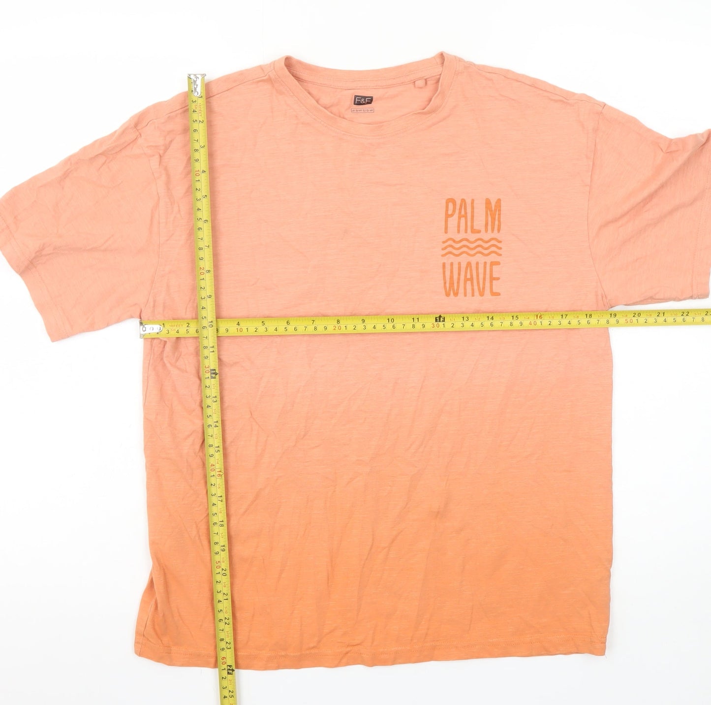 Boys UK Size 13-14 Years F&F Orange Basic T-Shirt