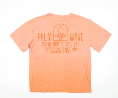 Boys UK Size 13-14 Years F&F Orange Basic T-Shirt