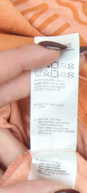 Boys UK Size 13-14 Years F&F Orange Basic T-Shirt