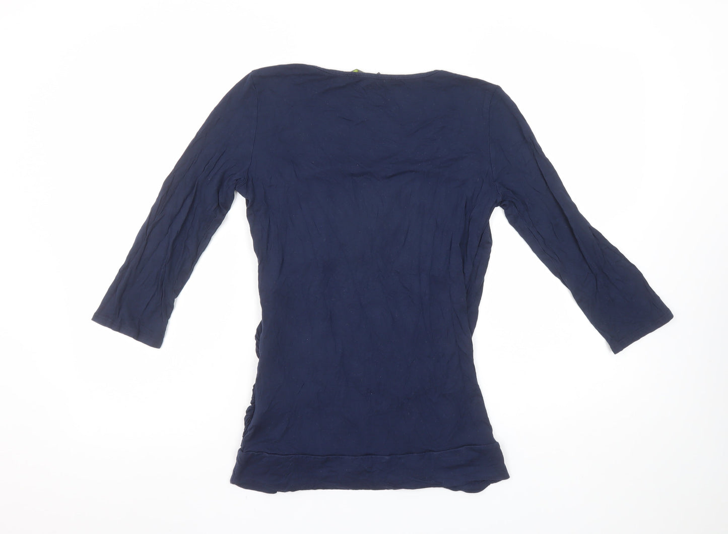 Womens UK Size 10 Blooming Marvellous Blue Wrap Blouse